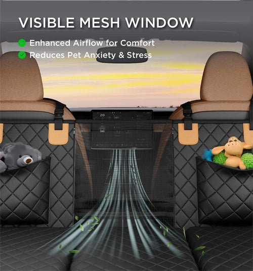 Made4Pets Pet Dog Car Back Seat Cover Back Seat Extension Pad Can Bear