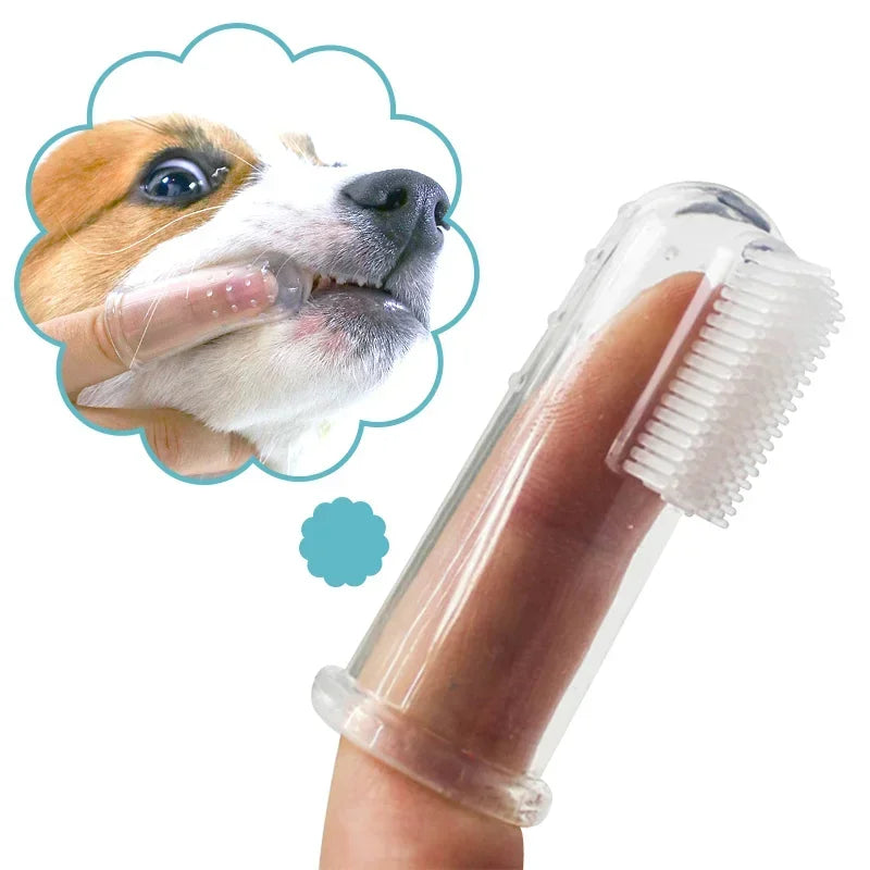 Silicone Finger Toothbrush for Dogs & Cats