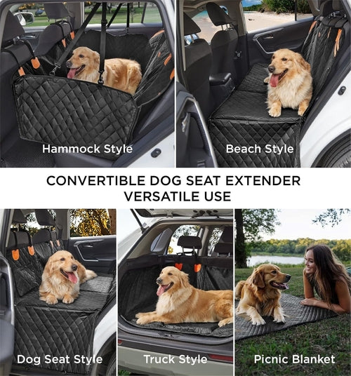 Made4Pets Pet Dog Car Back Seat Cover Back Seat Extension Pad Can Bear