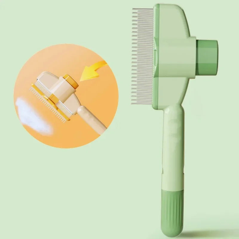 Self-Cleaning Pet Hair Remover Brush