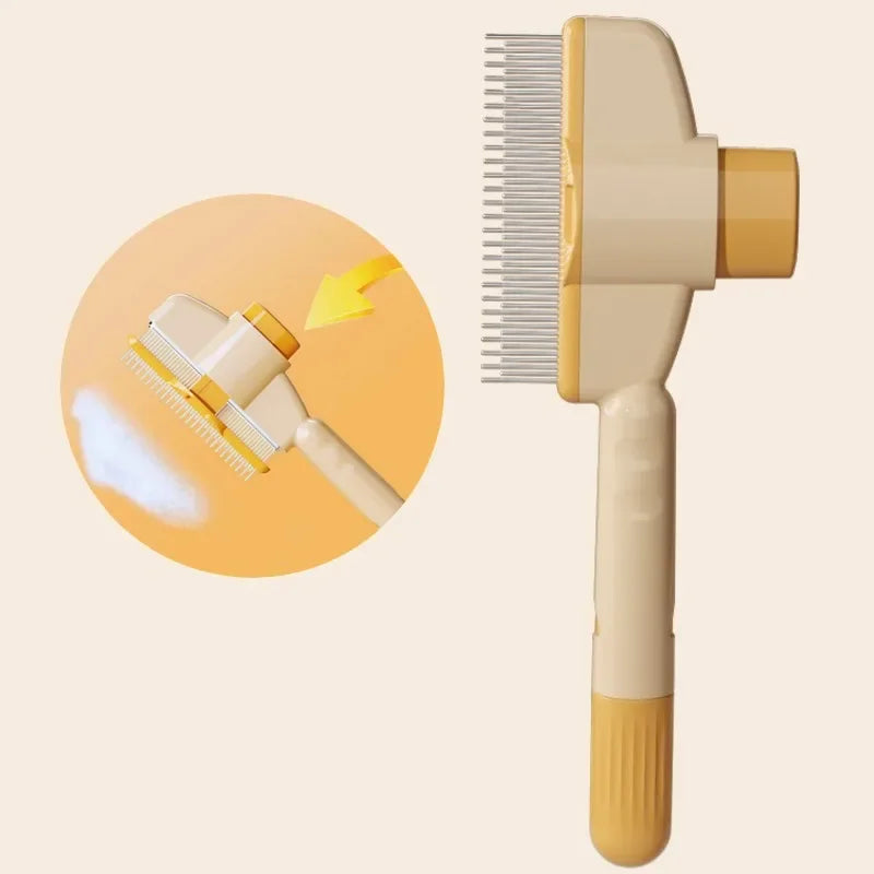 Self-Cleaning Pet Hair Remover Brush