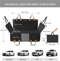Made4Pets Pet Dog Car Back Seat Cover Back Seat Extension Pad Can Bear