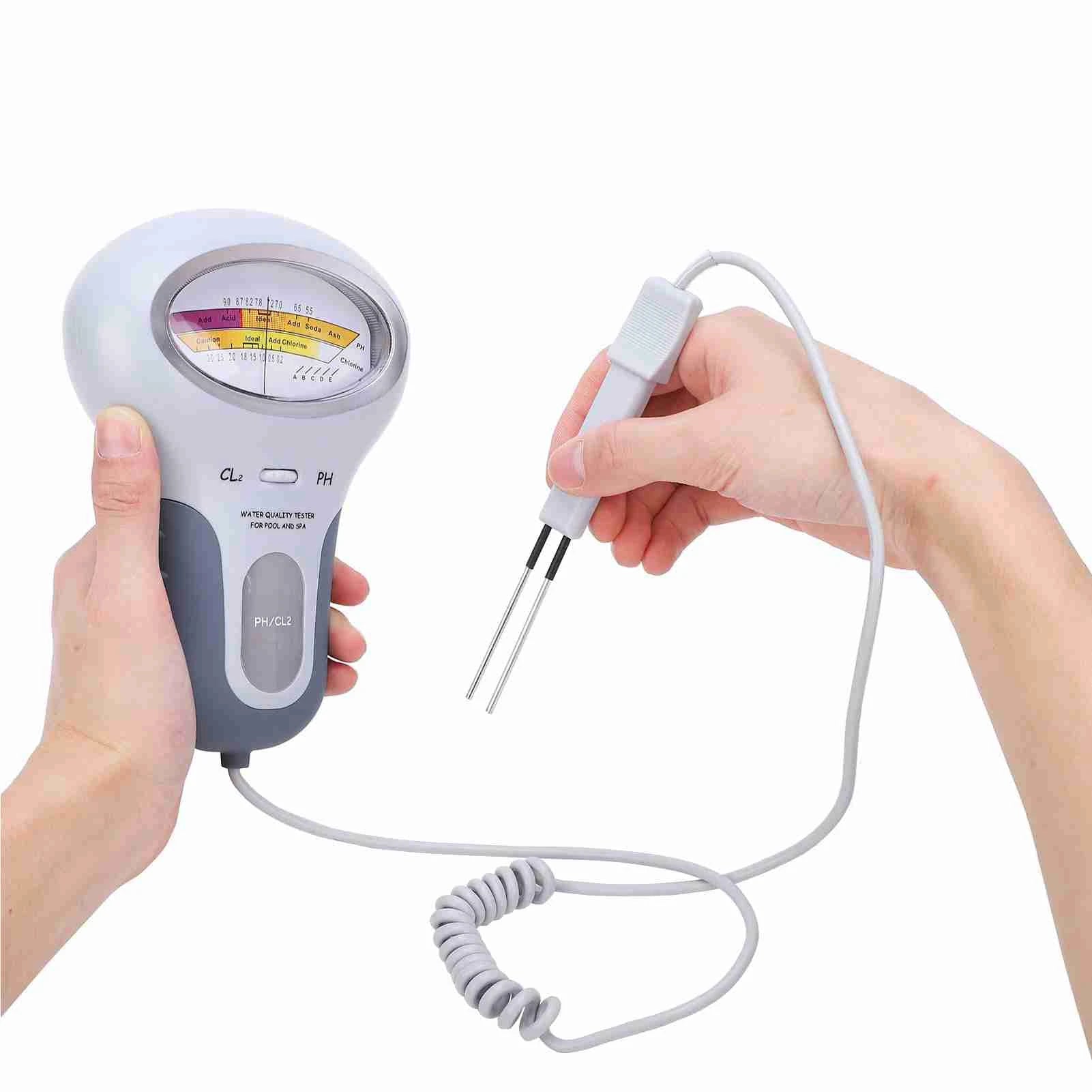 2 in 1 PH Chlorine Meter Chlorine Tester PH Tester Chlorine Water Quality Testing Device CL2 Measuring Pool Swimming Accessories