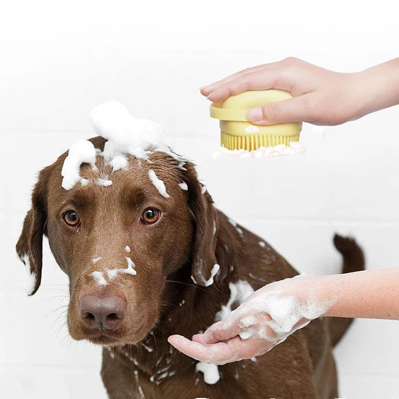 Silicone Pet Bath Massage Glove for Dogs & Cats
