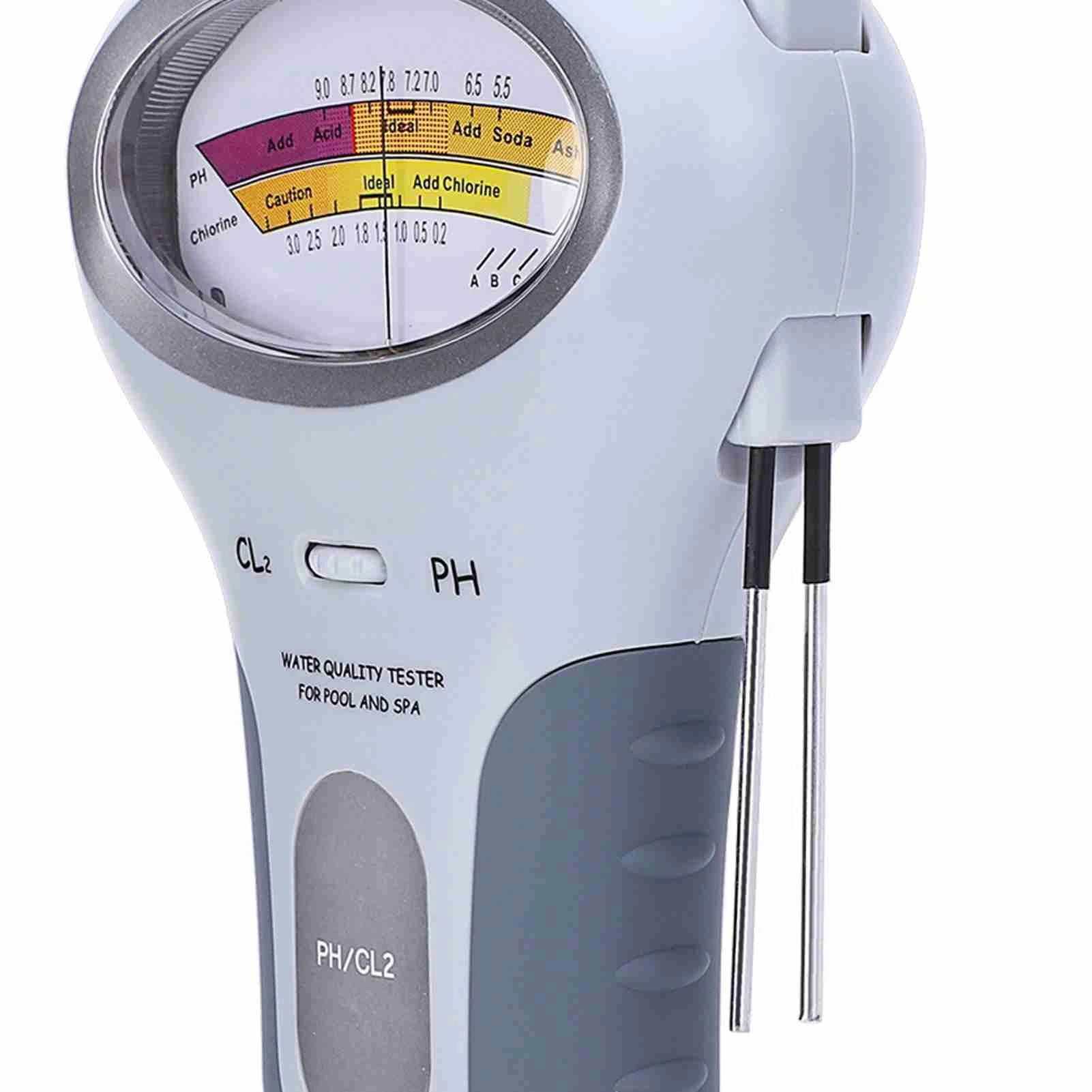 2 in 1 PH Chlorine Meter Chlorine Tester PH Tester Chlorine Water Quality Testing Device CL2 Measuring Pool Swimming Accessories